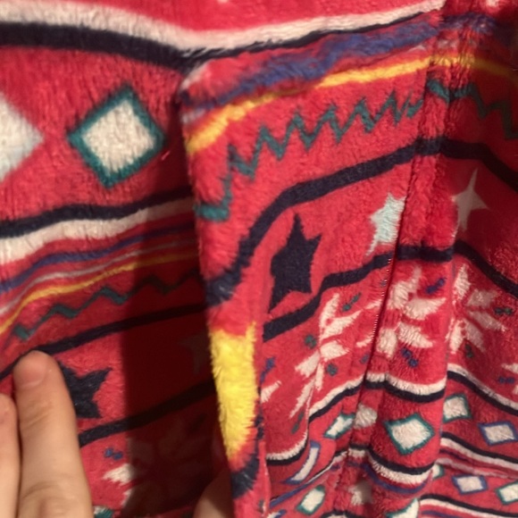 Holiday Time Hooded Fleece Zipper Pajamas - Picture 5 of 14